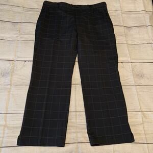 Nike Golf Tour Performance Dri-Fit Mens Size 38x30 Windowpane Check Pants Blue